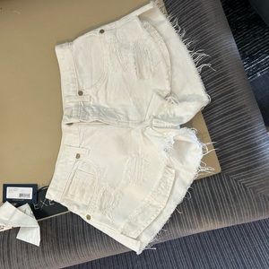 Ramy brook white Jean shorts